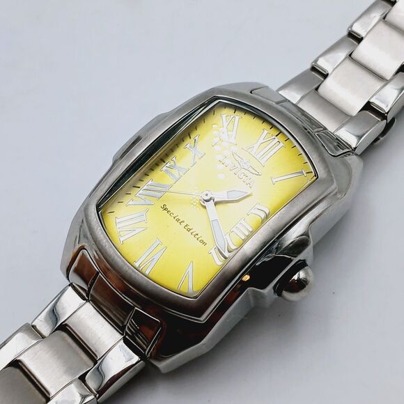 INVICTA Special Edition LUPAH 18645 Stainless Steel Rectangle Dial Watch Discont - Picture 10 of 16